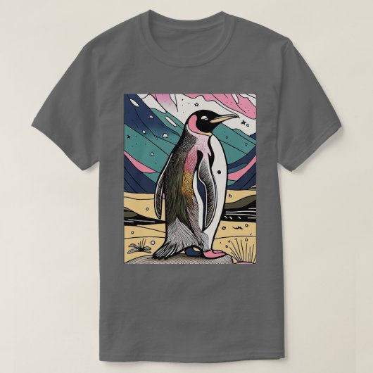 Pinguïn in Alaska T-shirt (Design voorkant)