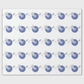 Pinguïn in de ruimte cadeaupapier (Vlak)