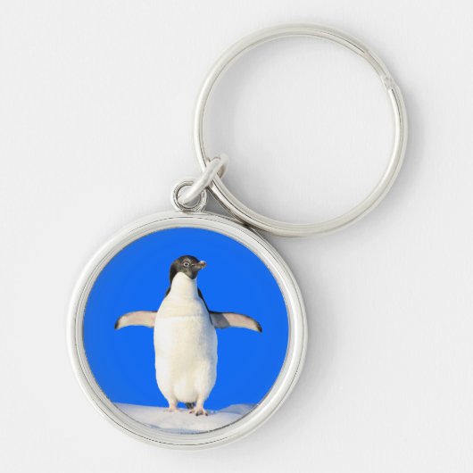 Pinguïn in de sneeuwSleutelhanger Sleutelhanger (Voorkant)