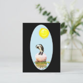 Pinguïn in de zon briefkaart (Staand voorkant)