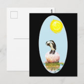 Pinguïn in de zon briefkaart (Voorkant / Achterkant)