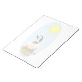 Pinguïn in de zon notitieblok (Schuin)