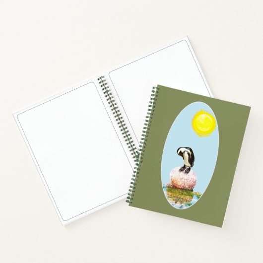 Pinguïn in de zon notitieboek (Binnen)