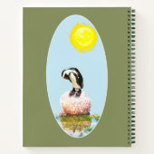 Pinguïn in de zon notitieboek (Achterkant)
