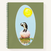 Pinguïn in de zon notitieboek (Voorkant)