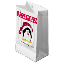 Pinguïn in een Kerstmannenhoed