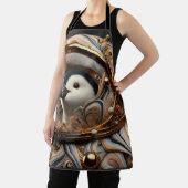 Pinguïn in een kosmisch kunstpak schort (Insitu)