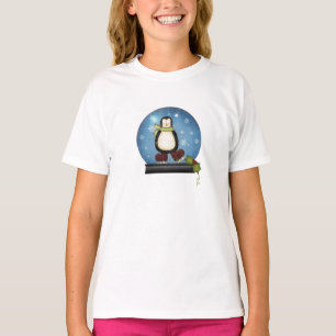 Pinguïn in een Snowglobe T-shirt