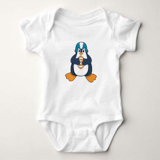 Pinguïn in Football Sport Romper (Voorkant)
