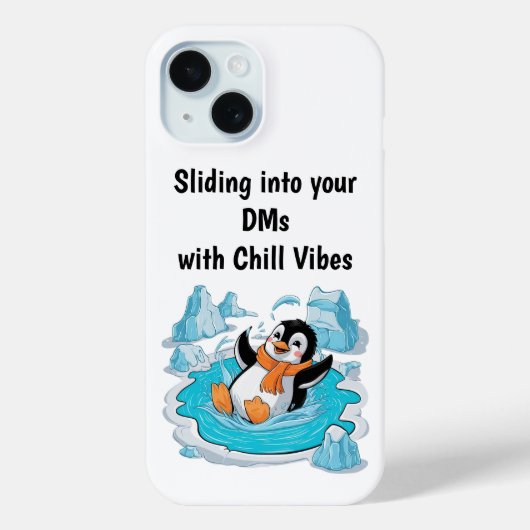 Pinguïn in Ice Phone Case (Achterkant)