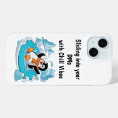 Pinguïn in Ice Phone Case (Achterkant (horizontaal))
