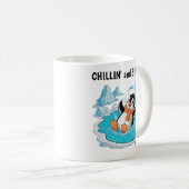 Pinguïn in ijs koffiemok (Voorkant rechts)