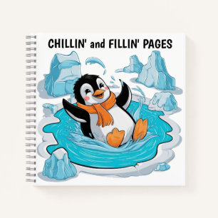 Pinguïn in ijs notitieboek