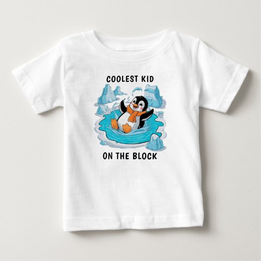 Pinguïn in ijs Peuter T-shirt (Voorkant)