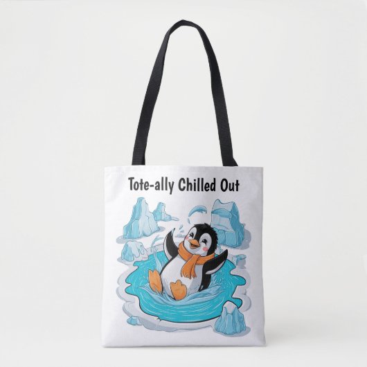 Pinguïn in ijs tote bag (Voorkant)