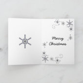 Pinguïn in Ontzag Feestdagen Kaart (Binnen)