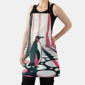 Pinguïn in Roze Zalm Donkere Magische Mystiek Schort (Insitu)