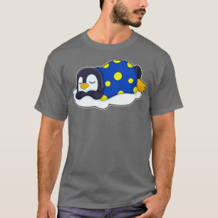 Pinguïn in slaap met knuppel t-shirt