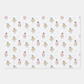 Pinguïn in Truien Inpakpapier Set van 3 Vel (Voorkant)
