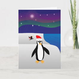 Pinguïn-ing lijkt veel op Kerstmis Feestdagen Kaart