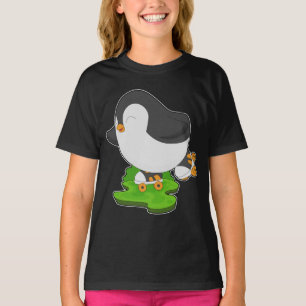 Pinguïn Inline schaatsen Roller schaatsen T-shirt