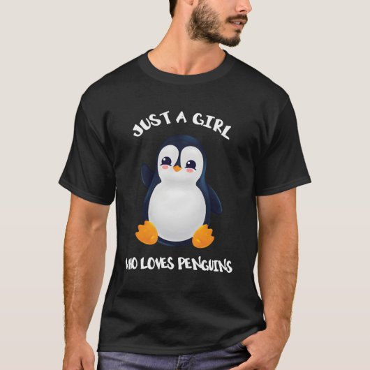Pinguïn is gewoon een die van pinguïns houdt t-shirt (Voorkant)
