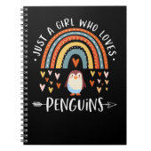 Pinguïn is gewoon een meisje dat houdt van pinguïn notitieboek (Voorkant)
