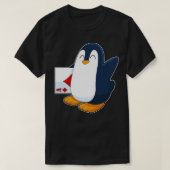 Pinguïn kaarten d spel t-shirt (Design voorkant)