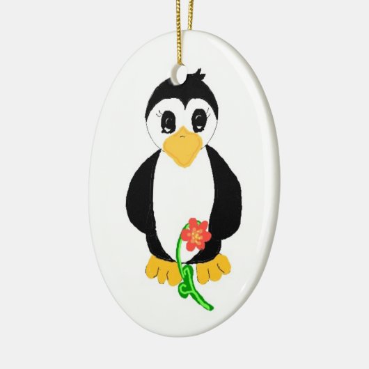  pinguïn keramisch ornament (Links)