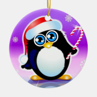 pinguïn keramisch ornament
