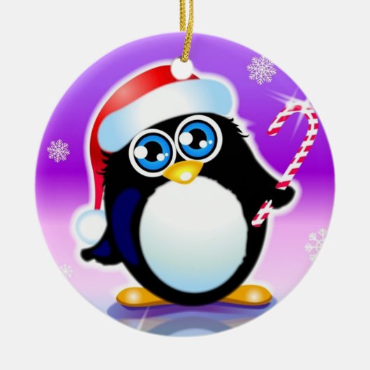 pinguïn keramisch ornament (Voorkant)