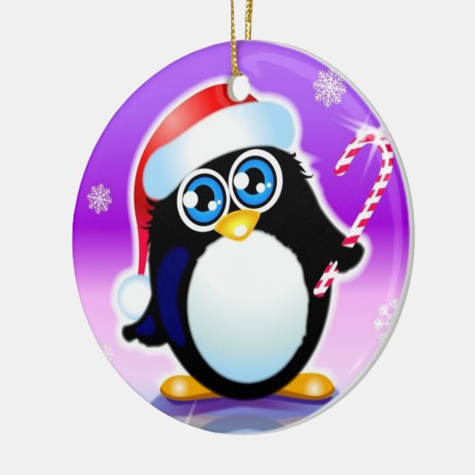 pinguïn keramisch ornament (Links)