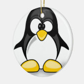 Pinguïn Keramisch Ornament (Links)