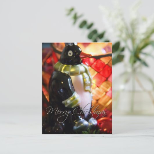 Pinguïn · Kerst Briefkaart (Staand voorkant)