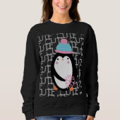 Pinguïn Kerst Cute Sneeuwvlok Winter Trui (Voorkant)