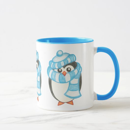 Pinguïn Kerst Koffiemok Mok (Rechts)