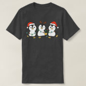 Pinguïn kerst met kerstbomen t-shirt (Design voorkant)