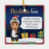 Pinguïn Kerst Ornament (Voorkant)