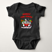 Pinguïn Kerst Shirt | Pinguïn Baby Bodysuit (Voorkant)