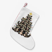 Pinguïn kerstboom kleine kerstsok (Voorkant (Hangend))