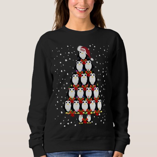 Pinguïn kerstboom Ugly kerstkeuken Trui (Voorkant)