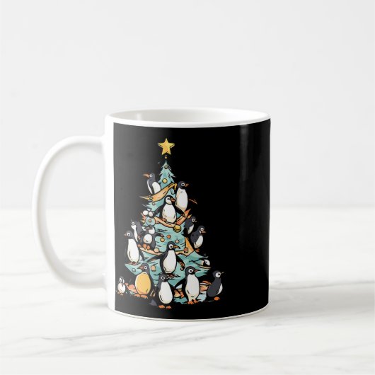 Pinguïn Kerstdag IJsvogel Dier Kerstman Koffiemok (Links)