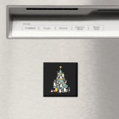 Pinguïn Kerstdag IJsvogel Dier Kerstman Magneet (Insitu (Vaatwasser))