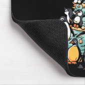 Pinguïn Kerstdag IJsvogel Dier Kerstman Muismat (Hoek)