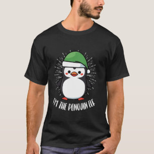 Pinguïn Kerstdag IJsvogel Dier Kerstman T-shirt