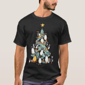 Pinguïn Kerstdag IJsvogel Dier Kerstman T-shirt (Voorkant)