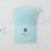 Pinguïn Kerstkaart Feestdagen Kaart (Binnen)