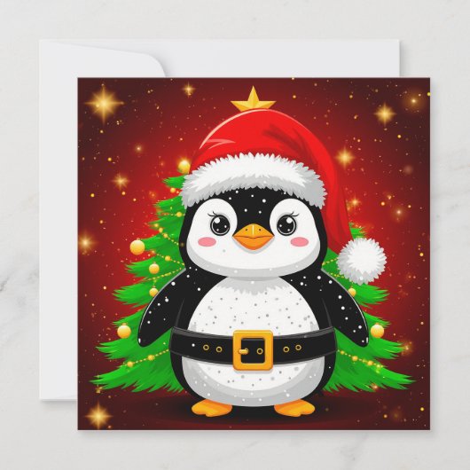 🐧 Pinguïn Kerstman Kerstboom Vakantie Pret ✨ (Voorkant)