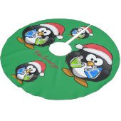 Pinguïn Kerstman Thunder_Cove  Kerstboom Rok (Gekanteld)