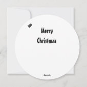 pinguïn Kerstmis Feestdagenkaart (Achterkant)